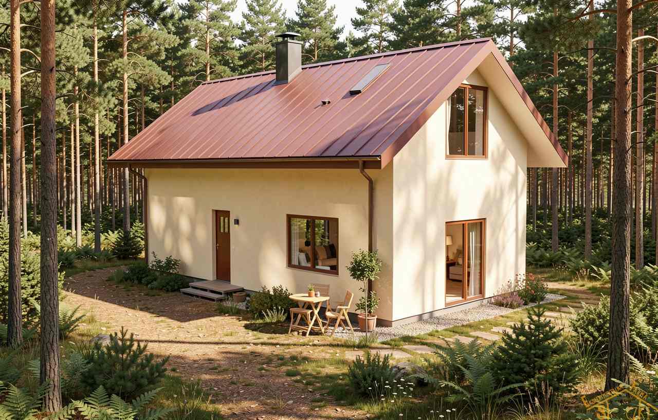 Ekologiczny domek na zgłoszenie 88 m2 z antresolą – domek na wypasie